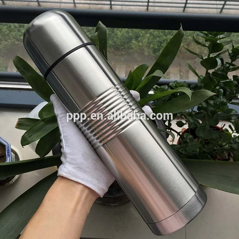 Doule wall stainless steel vacuum flask with body rolling