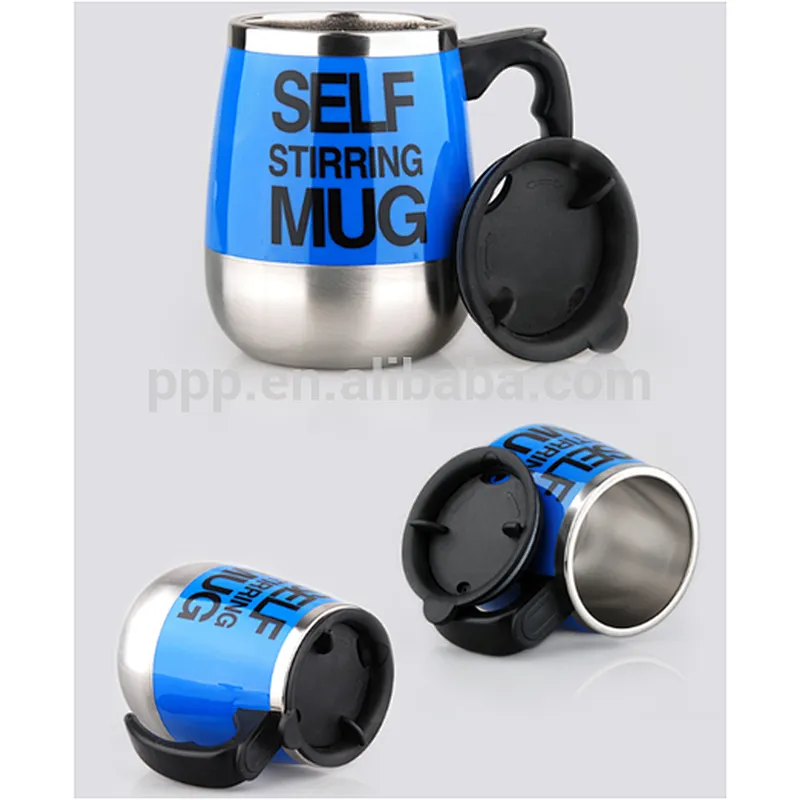 Self Stirring coffe mug Electric Stir Stainless Steel Automatic Self Mixing Cup for Morning Office Travelling 450ml/15.2oz