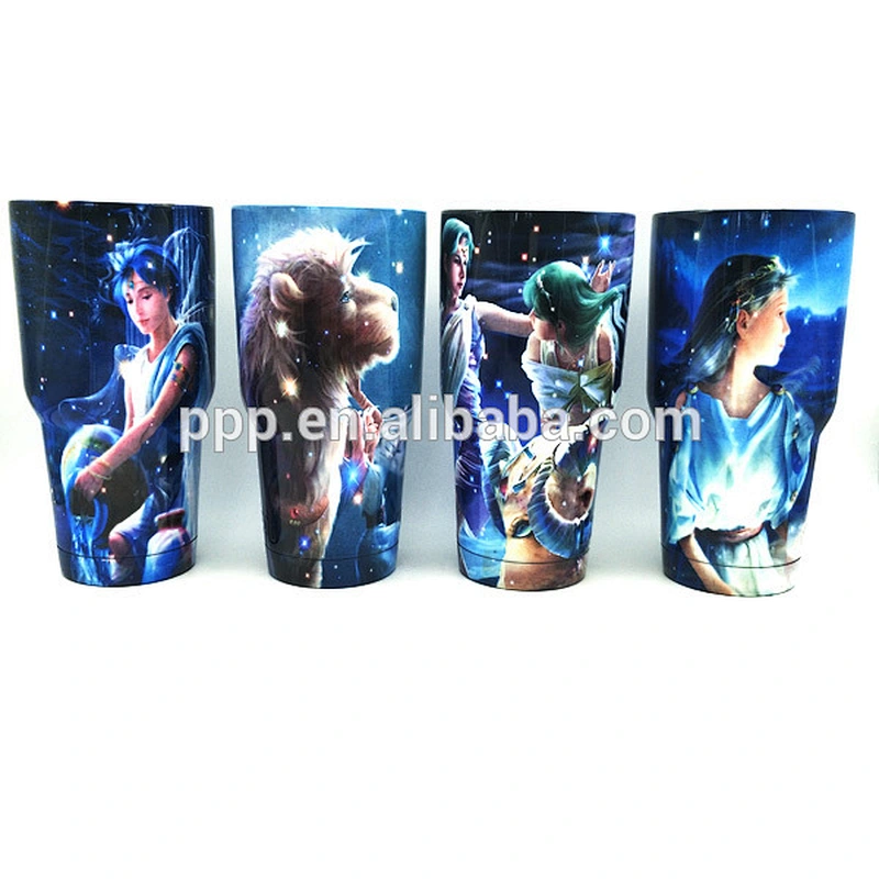 Wholesale BPA Free 2018 Hot Sell Double Wall 304 Stainless Steel Starry Dreamlike Sky 12 Constellation 30oz Mugs