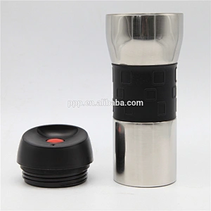 Double wall stainless steel new design high quality customized vacuum water tumbler with silicone cover