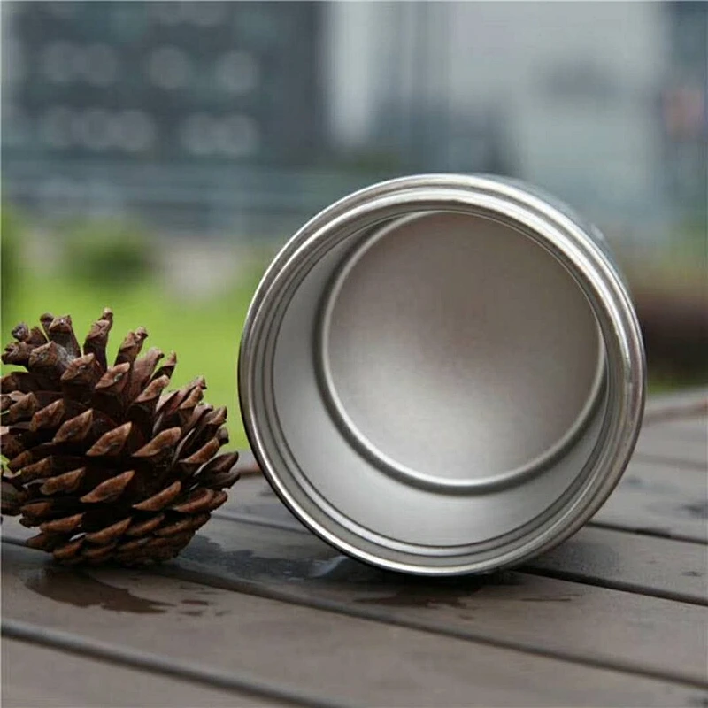 Clear stock cheap price high quality food can double wall stainless steel smoldering can vacuum jar of food
