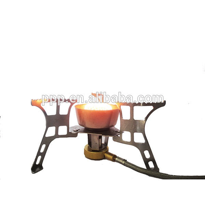 Ourdoor Stainless Steel Gas Stove 100% Wind-proof LP Gas Camping Stove