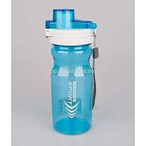 factory wholesale 500ml single wall plsatic logo customized sports water bottle with flip top lid/color optional/portable
