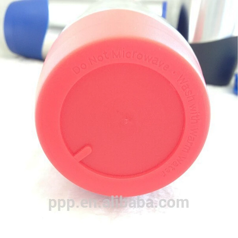 Insulated construction Travel Mug/ Blue Double Wall Stainless steel Drinking Tumbler/ Water Cup With Color Strip