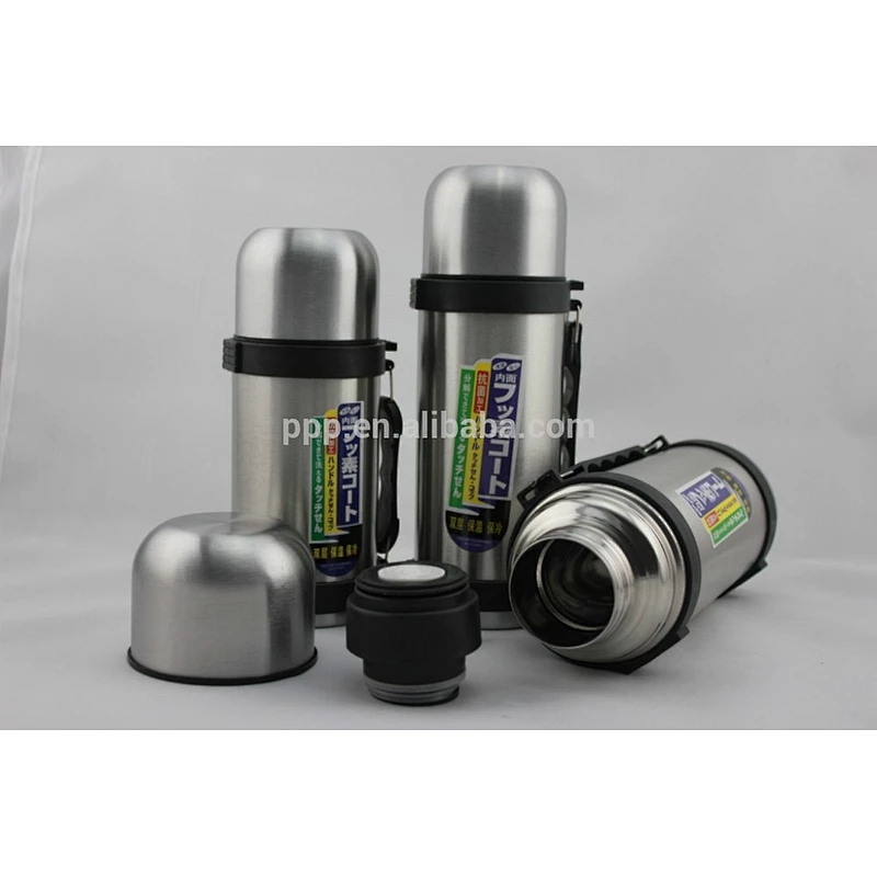 1.2L leak-proof eco-friendly FDA LFGB stainless steel insulated travel bottle portable with strap