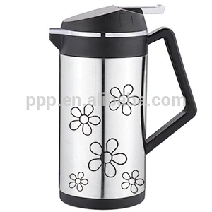 500ml/750ml/1000ml hot sale factory direct wholesale inner glass outer stainless steel coffee pot with spray paint and silkprint
