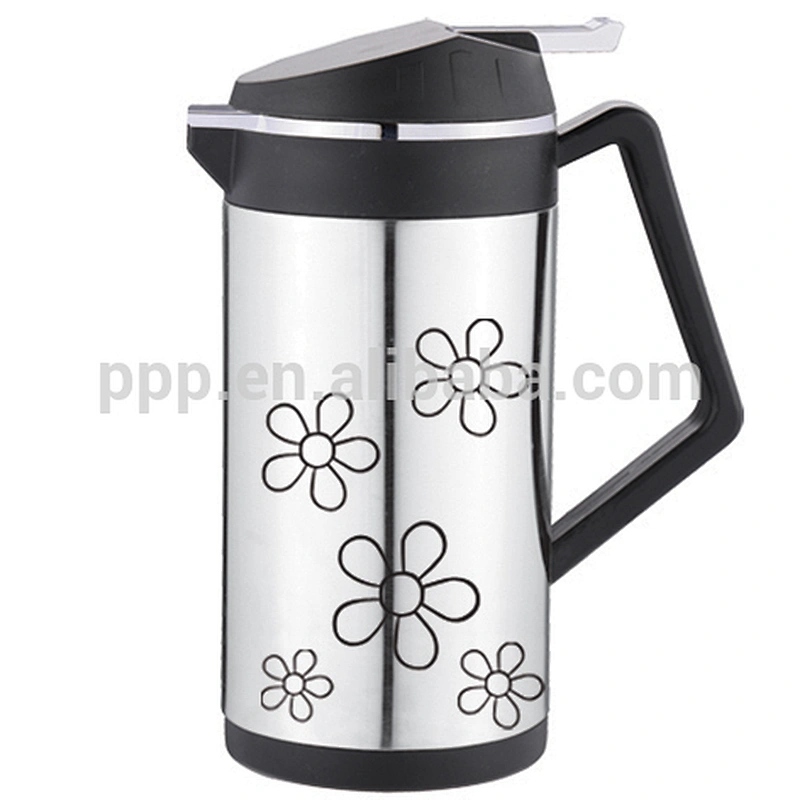 500ml/750ml/1000ml hot sale factory direct wholesale inner glass outer stainless steel coffee pot with spray paint and silkprint