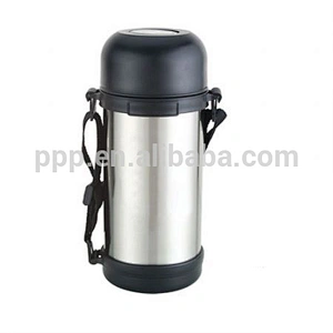 1000 ml 100% leak-proof outdoor activity hiking use stainless steel thermos travel bottle portable with strap and fixed handle