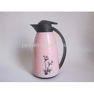 1000ml factory direct wholesale inner glass outer plastic colored coffee mug with cute design