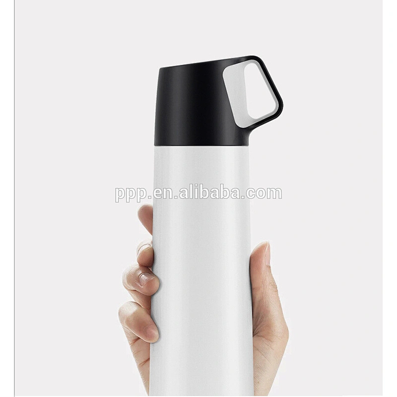 colorful double wall stainless steel vacuum water bottle with handle