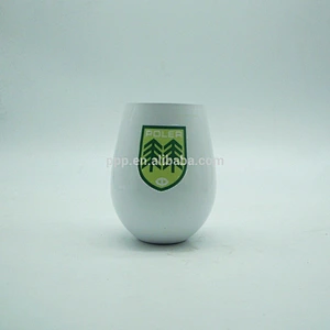 550ml single wall stainless steel thickening type water cup/egg shaped beer mug/drop style shot beer mug without handle