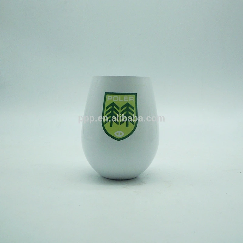 550ml single wall stainless steel thickening type water cup/egg shaped beer mug/drop style shot beer mug without handle