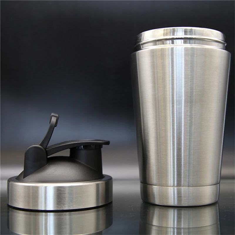 500/700ml protein shaker double wall 304 stainless steel vacuum extra thickness high quality wholesale