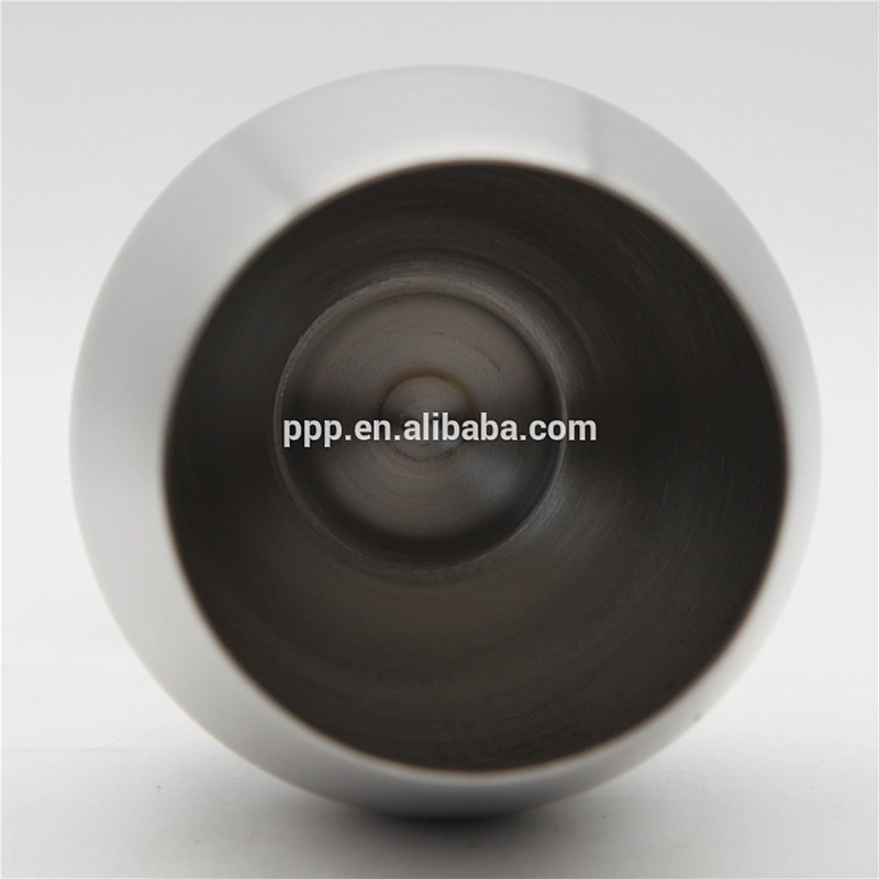 10oz single wall stainless steel long stem wine glass for wholesale
