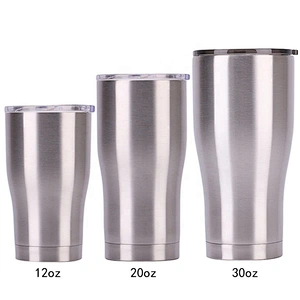 2019 hot sell 20oz/30oz double wall stainless steel vacuum insulated modern curve tumbler in stock