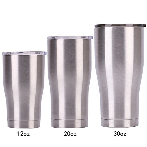 2019 hot sell 20oz/30oz double wall stainless steel vacuum insulated modern curve tumbler in stock