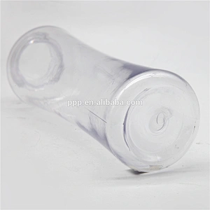 Single wall clear plastic hot selling sports water bottle with silicone lid