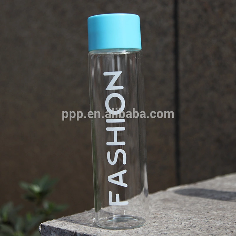 Hot selling borosilicate glass drinking bottle