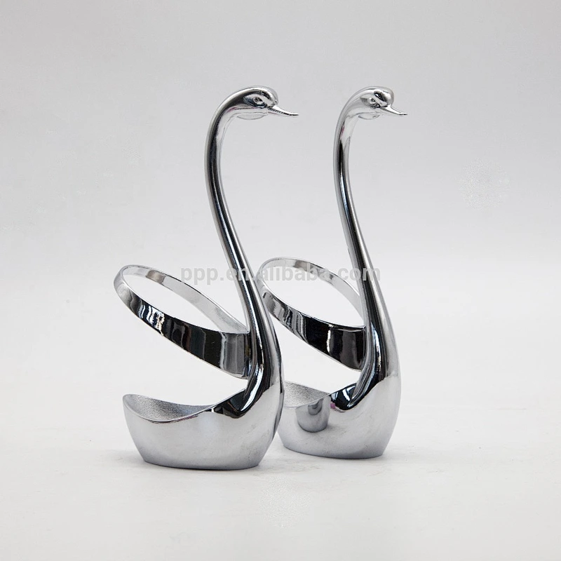 swan shape stainless steel creative tableware storage used for handling knife,fork and spoon