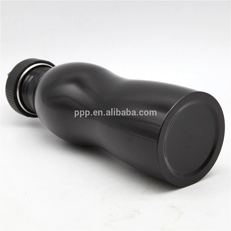 600ml single wall high quality stainless steel gourd shape logo customized sports water tumbler/100% leakproof/portable