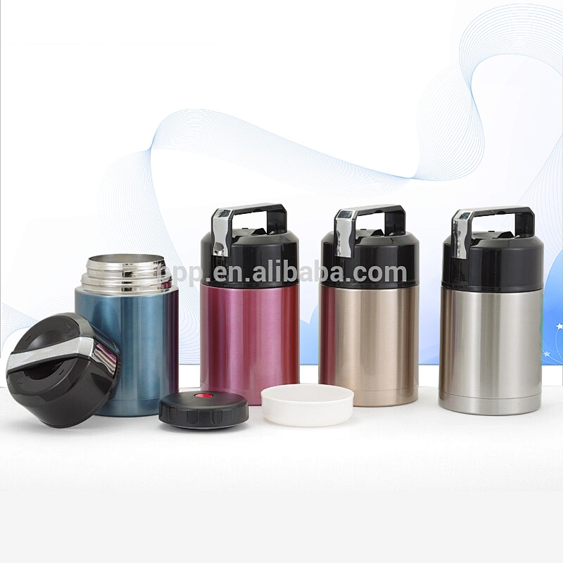 double wall Vacuum air pot Lunch bottle box thermal food jar smoldering cooking pot 27oz 800ml 34oz 1L