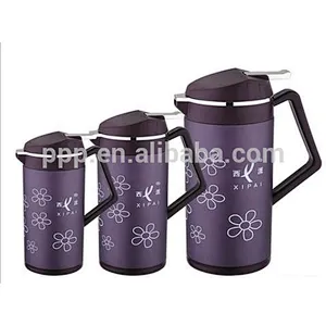500ml/750ml/1000ml hot sale factory direct wholesale inner glass outer stainless steel coffee pot with spray paint and silkprint