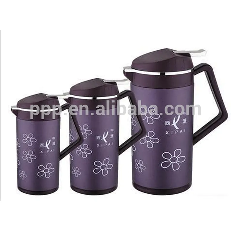 500ml/750ml/1000ml hot sale factory direct wholesale inner glass outer stainless steel coffee pot with spray paint and silkprint