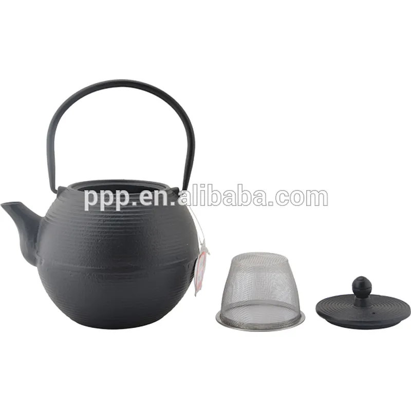 0.8L Fine thread cast iron Teapot