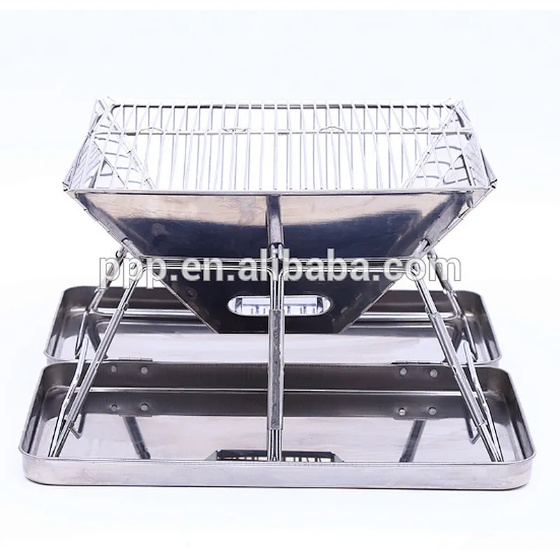 New Folding Stainless Steel BBQ Stove