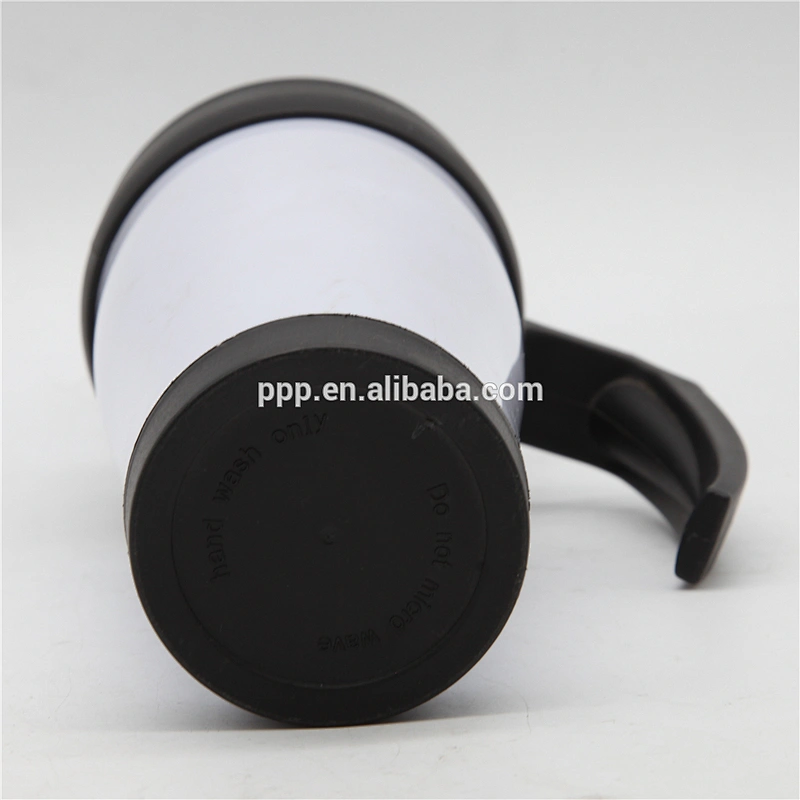 400ml travel bottles with plastic inner stainless steel outer promotional car mugs with lid and handle