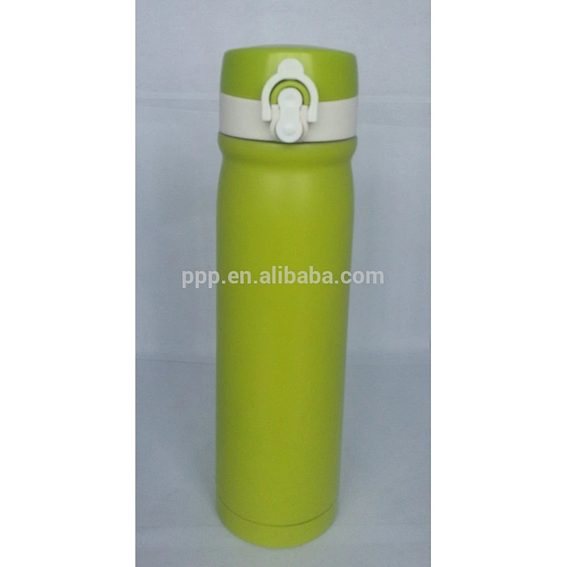 350ml students use double layer LFGB FDA metal water bottle creative flask with lock