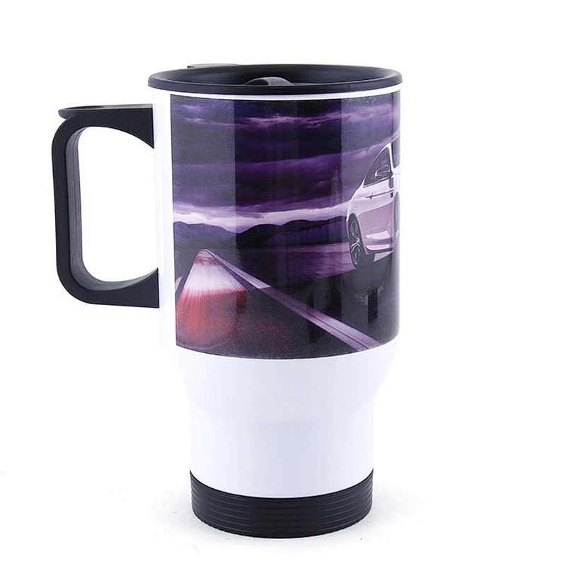 450ml Blank stainless steel sublimation coating tumbler DIY gift heat transfer printing mug with handle