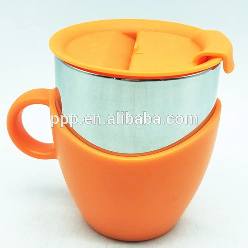 2017 New Design Grape Red Wine Cup 14oz Double Wall Stainless Steel Egg Shape Coffee Cup 4 in 1 Gift Beer Mug Detachable