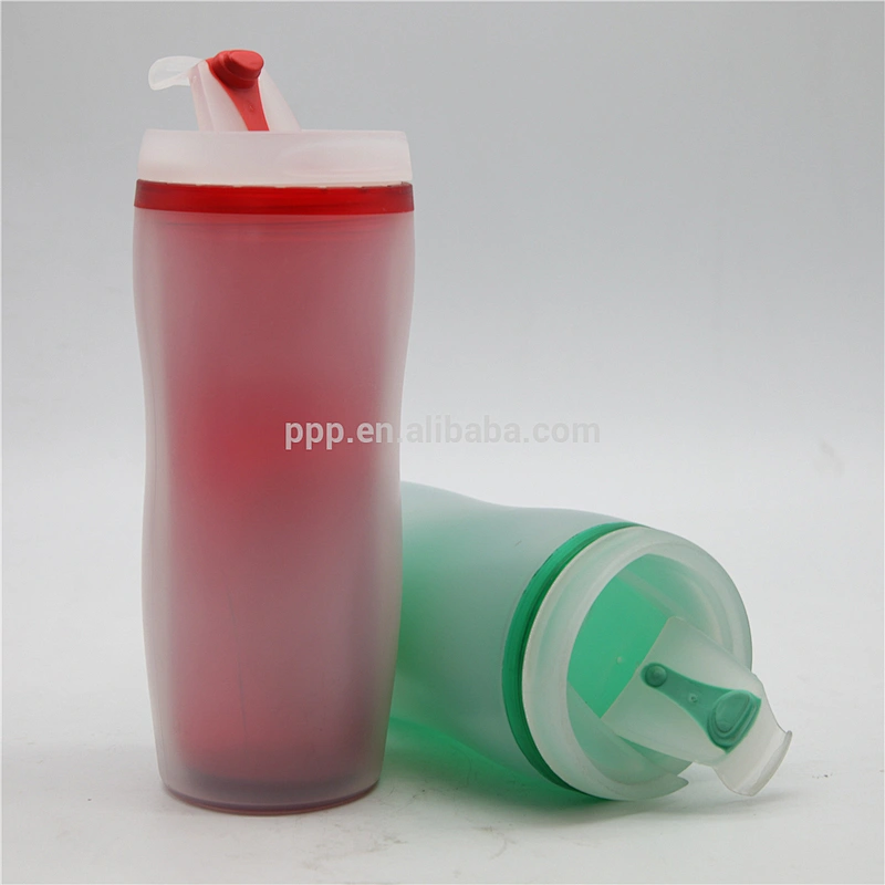 BPA free double wall plastic 100% leakproof new design foodable pp auto mugs