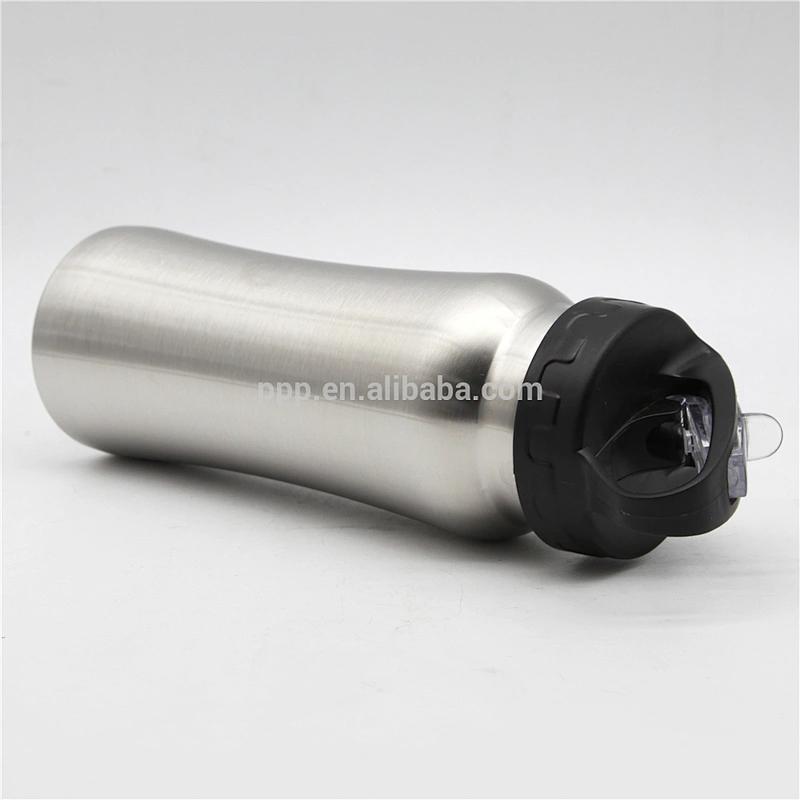 750ml USA hot sale single wall high quality stainless steel logo customized sports water bottle/100% leakproof/wide mouth