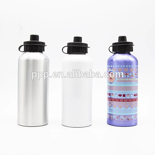Single Wall Aluminum Flask OEM Multi-capacity 350/450ml Small Mouth Metal Sports Water Bottle Wilth Different Lids Cheap Price