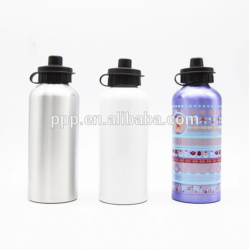 Single Wall Aluminum Flask OEM Multi-capacity 350/450ml Small Mouth Metal Sports Water Bottle Wilth Different Lids Cheap Price