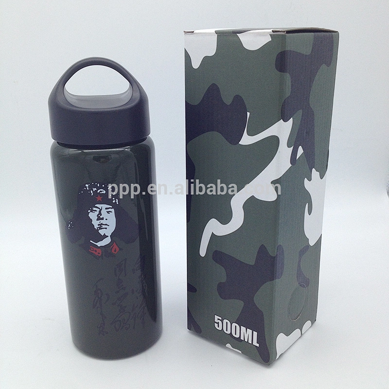 500ml double wall high quality stainless steel logo customized sports water tumbler with wide mouth/100% leakproof/portable