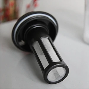 2018 New arrived hot sell tea tumbler with detachable tea filter 16oz double wall plastic tea cup