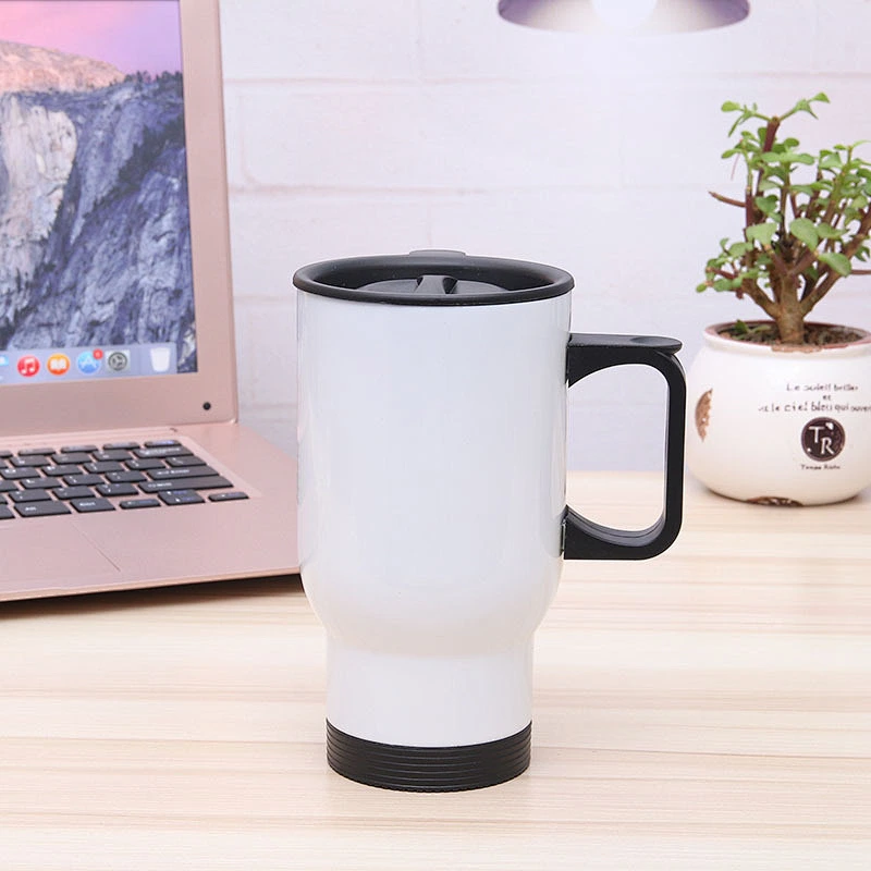 450ml Blank stainless steel sublimation coating tumbler DIY gift heat transfer printing mug with handle