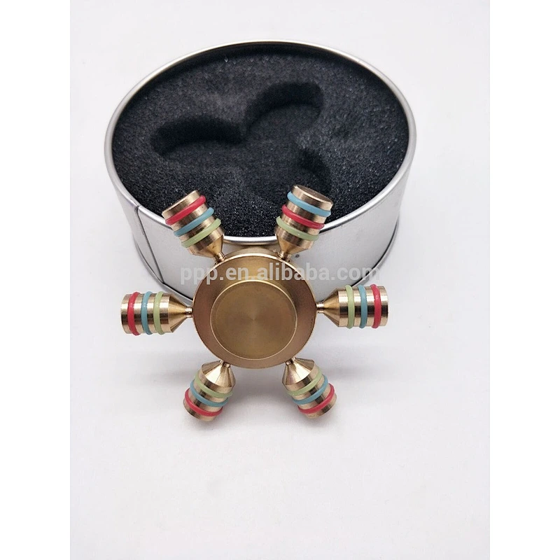 2017 hot sale fingertip spiral copper finger gyroscope stainless steel brass kid adult toys high speed hand spinner