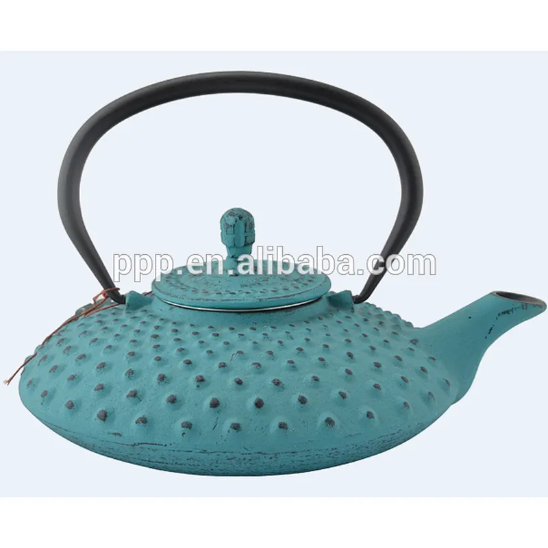 0.8L/32oz cast iron teapot Blue