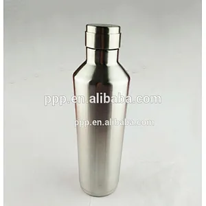 Double wall stainless steel insulated cola shape sports water bottle