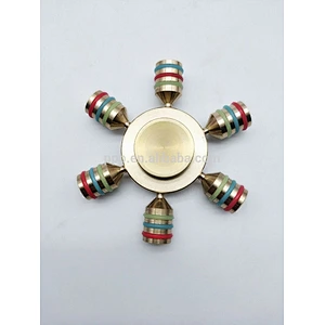 2017 hot sale fingertip spiral copper finger gyroscope stainless steel brass kid adult toys high speed hand spinner