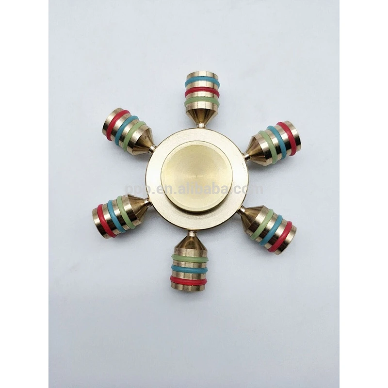2017 hot sale fingertip spiral copper finger gyroscope stainless steel brass kid adult toys high speed hand spinner