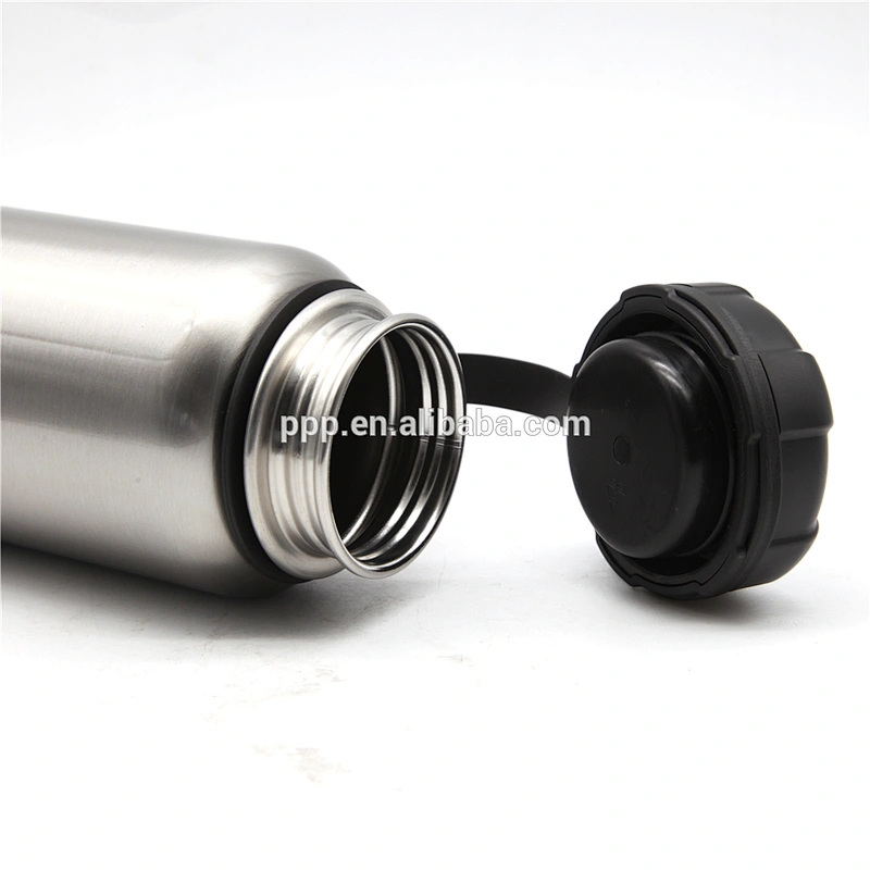 High quality single wall stainless steel sports water bottle with handle