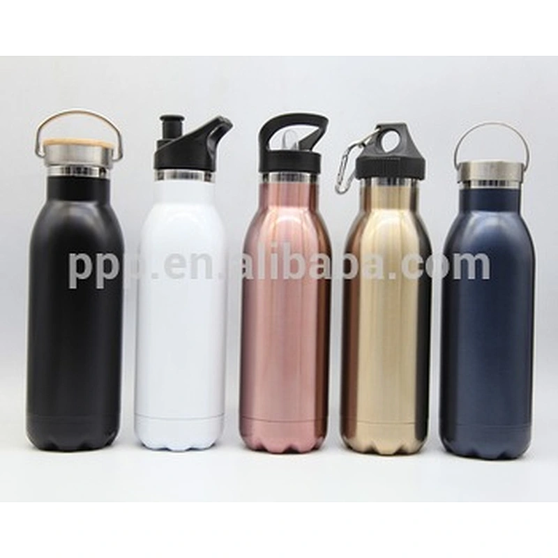 double wall stainless steel portable sports water bottle color customized
