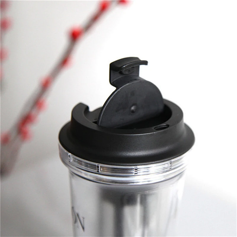 2018 New arrived hot sell tea tumbler with detachable tea filter 16oz double wall plastic tea cup