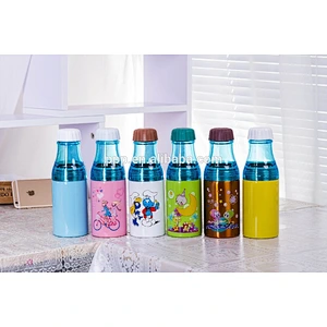 Single wall plastic and stainless steel 500ml popular sports water bottle for outdoor activity