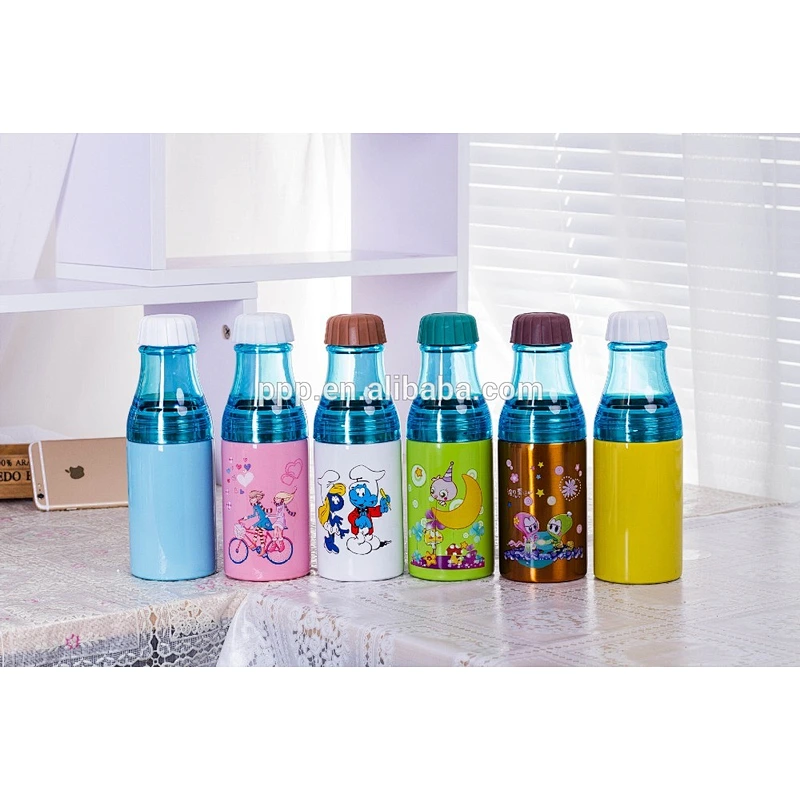 Single wall plastic and stainless steel 500ml popular sports water bottle for outdoor activity